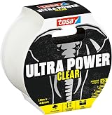 tesa Ultra Power Clear Duct Tape 10m x 48mm Transparent Weatherproof