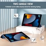 ProCase iPad 10.2 Case 9th/8th/7th Gen DarkBlue Slim Frosted Back view 5
