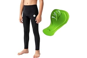 Kids Cycling Pants Boys Padded Bike Tights Bicycle Biking MTB Long Leggings