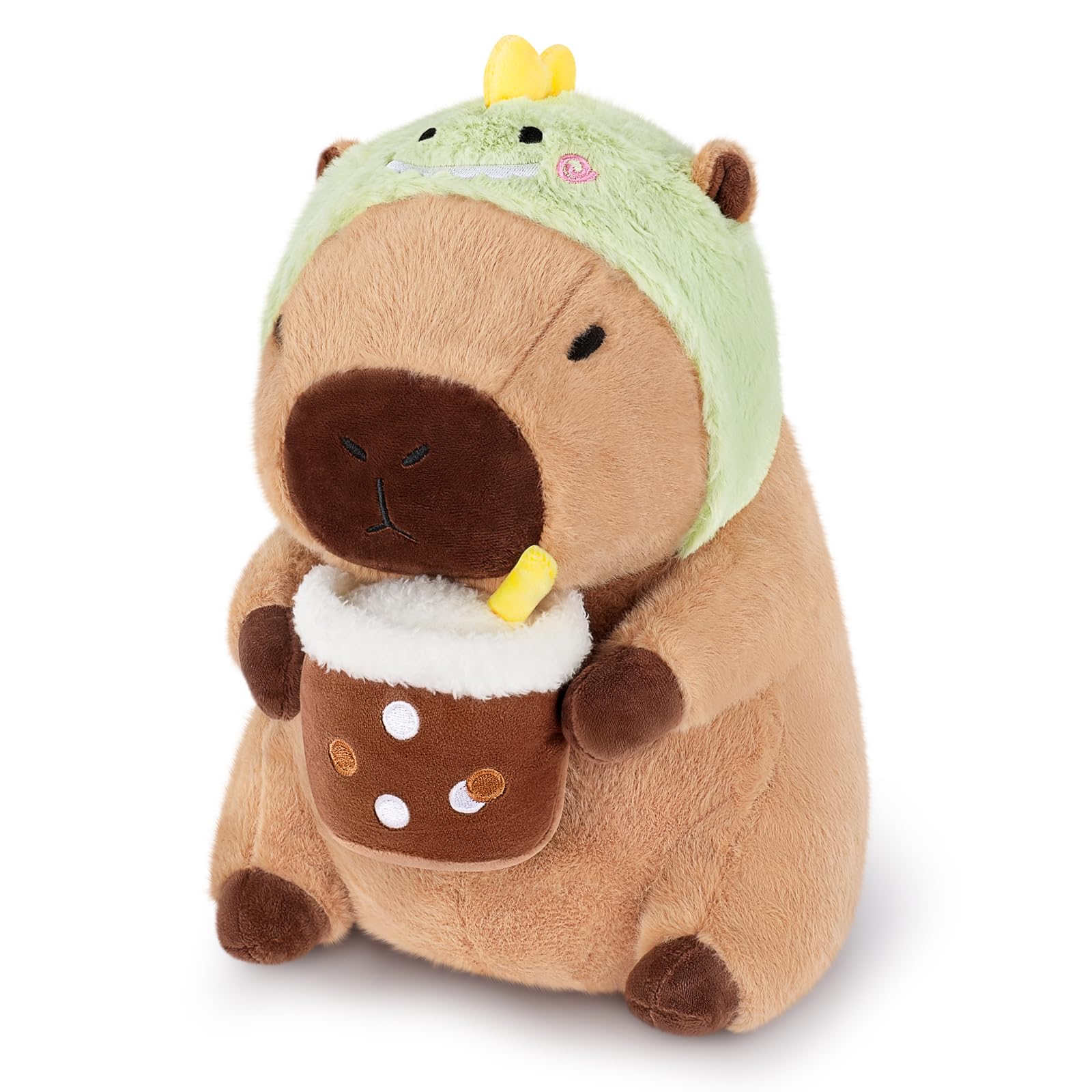 11.8in Large Capybara Plush Toy Capybara Toy Stuffed Capybara Cosplay Dinosaur, Cuddly Toys Stuffed Animal and Plush Pillow Soft Animal Plushie Hugging Pillow Large Fluffy Cushion Doll Present