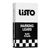 Listo 162 Marking Pencils Refill - Black, Box of