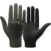 ROCKBROS Cycling Gloves Mountain Bike Gloves Full Finger Cycling Gloves Anti-Slip Bicycle Gloves for Men Women Cycling Sports