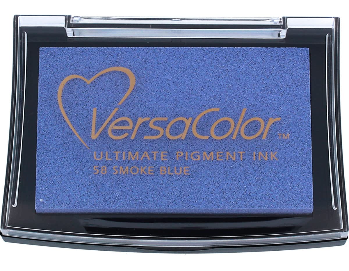 Tsukineko VC058 Versacolor Pigment Ink Pad - Smoke Blue