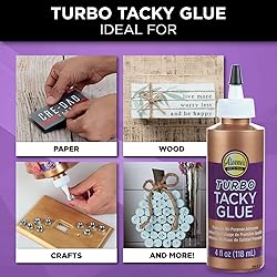 Aleene's 29682 All Purpose Turbo Tacky Glue, 4-Ounce