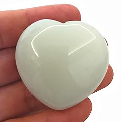 Bacatgem 1 Pcs Synthetic Opalite Palm Worry Carved