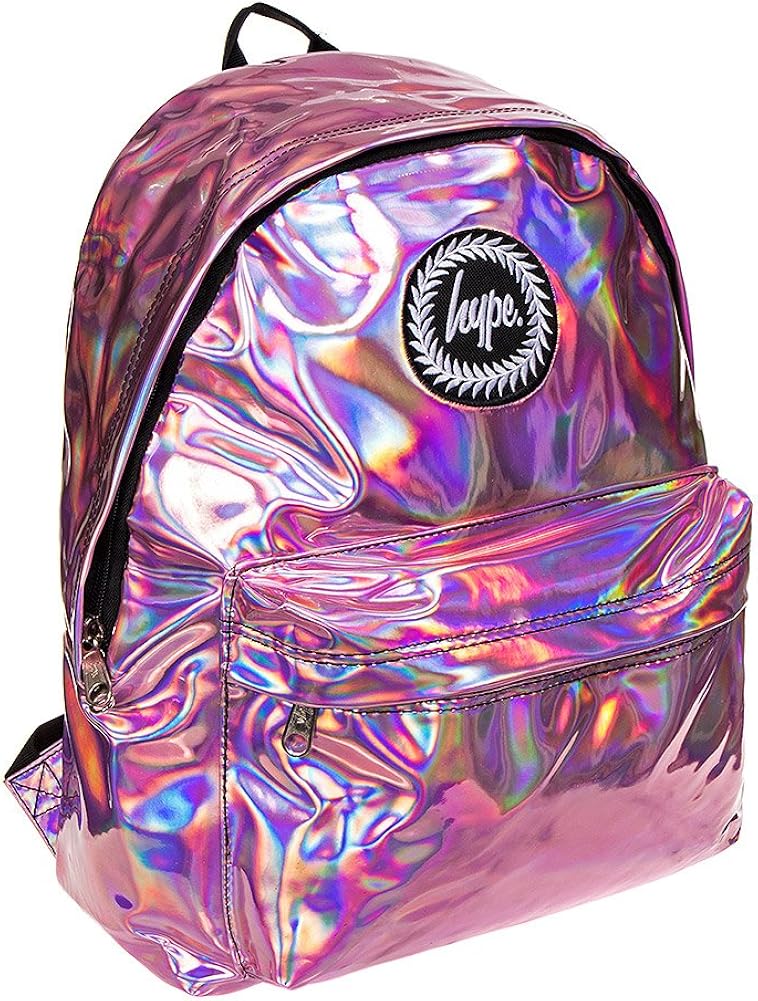HYPE Backpack Holographic Pink School Bag HYPE Backpack Rucksack
