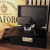 UkGlass Large Bamboo Wooden Stash Box with Combination Lock and Rolling Tray view 5