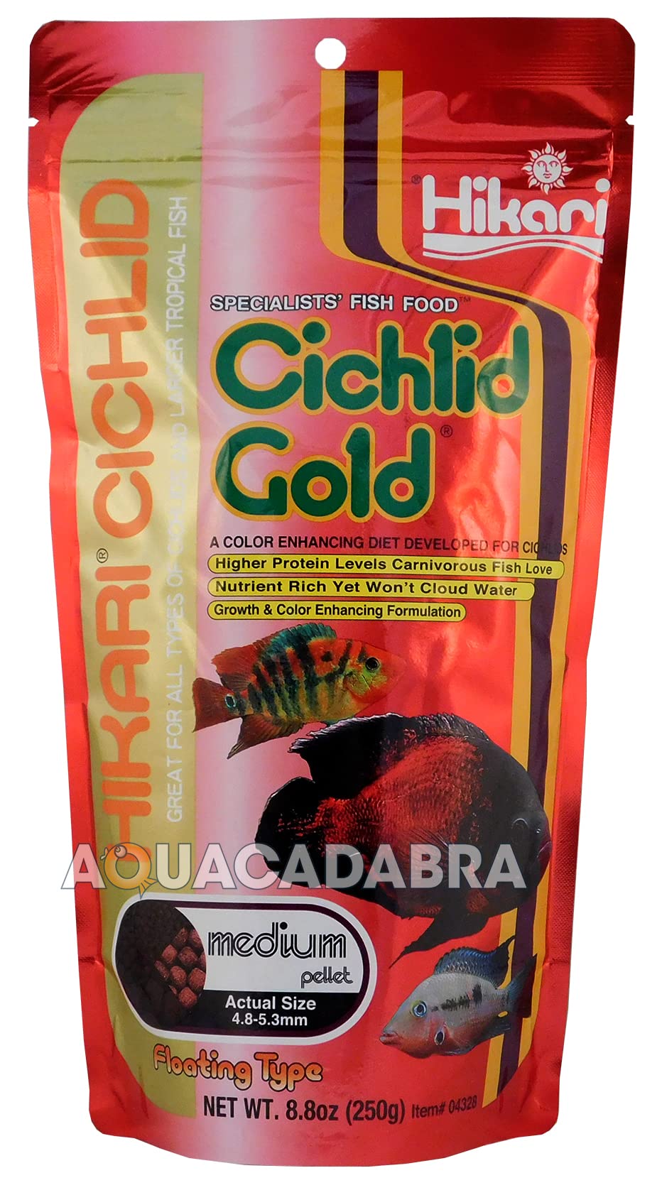 Cichlid Gold By Hikari Floating MEDIUM Pellet 250g * Pack Of Two *