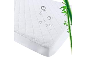 Pack N Play Mattress Protector Waterproof Playpen Mattress Cover, Mini Crib Mattress Pad, Smooth & Soft Playard Mattress Prot
