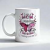 Fyecoluo Floral Butterfly Great Grandma Mug, Pregnancy Baby Announcement for Great-Grandma Coffee Cup, Promoted to Great Grandmother Ceramic Coffee Mug 11 oz