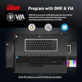 RK ROYAL KLUDGE RK61 Wired 60% Mechanical Keyboard Red Switch RGB Backlit view 7