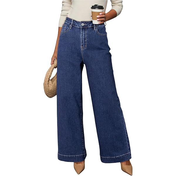 Heipeiwa Women's Fleece Lined Jeans Winter Jeans Thermal Stretch Warm Flannel Lined Skinny Denim...
