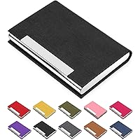 Padike Business Card Holder, Business Card Case Professional PU Leather & Stainless Steel Multi Card Case,Business Card Holde