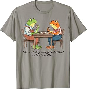 Frogs We Must Stop Eating Cried Toad Funny Men Women Kids T-Shirt