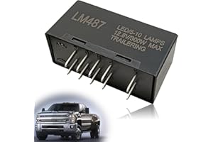 Pleoos 10-Pin 10383320 Hazard Warning & Turn Signal LED Flasher Relay Compatible with 2003-2006 Chevy Silverado 1500, 2003-2006 GMC Sierra 1500, 2003-2007 Hummer H2 Replaces 15764135