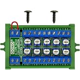 Dimmer Control 10-Lights LED Hub Distribution Module, AC/DC 5 to 24V Input, for HO/N/O Train Model