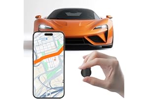 FGEHX No Subscription/No Monthly Fee GPS Tracker for Vehicles Mini Hidden Car GPS Tracker with Magnetic Case, Android and iOS Compatible Waterproof Portable Hangable GPS Locator, Full Coverage