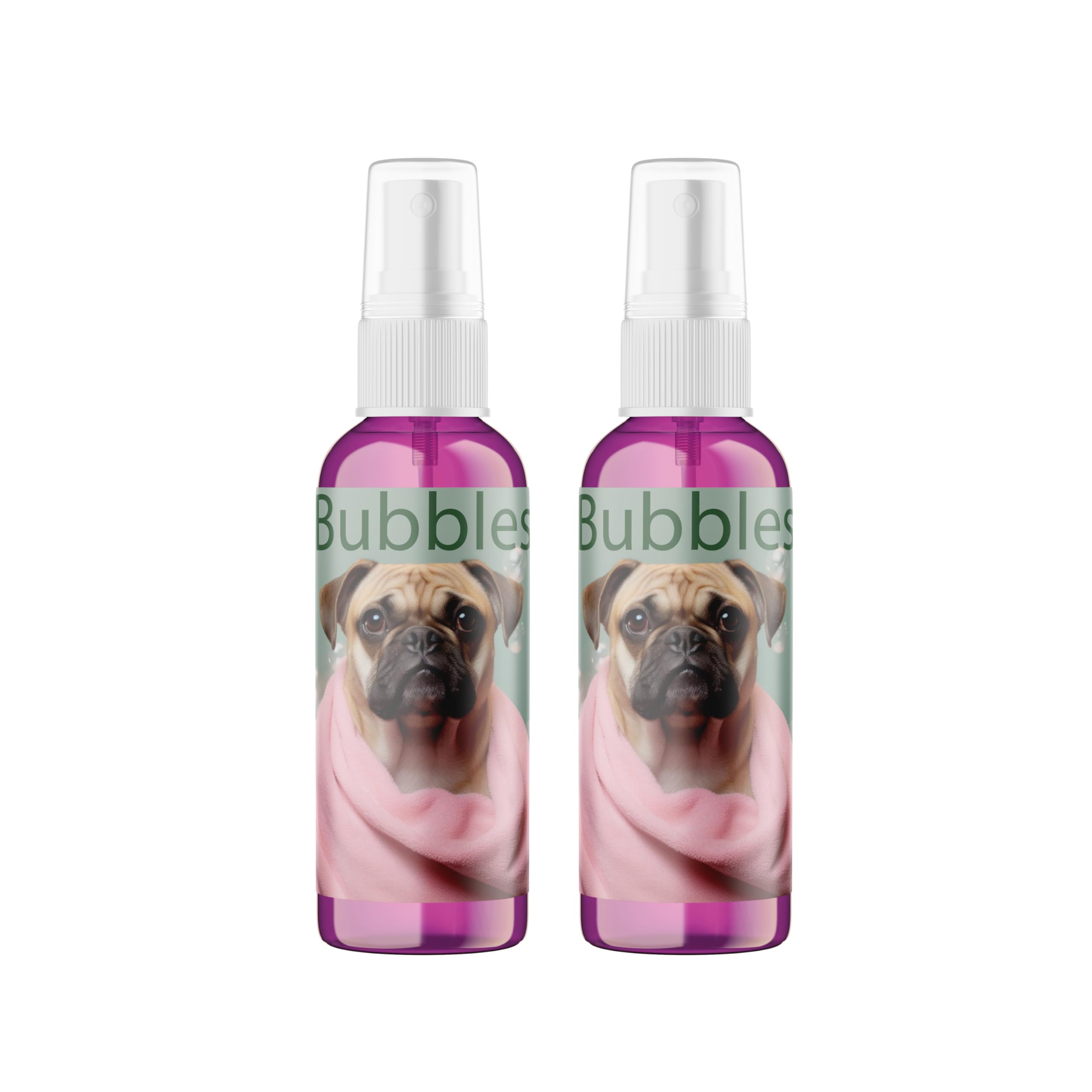 2 X 120 ml Blowing Bubbles for Dogs that contains SCENTED in BEEF Pink