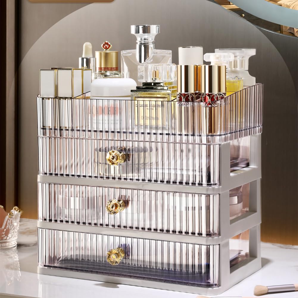 MIUOPUR Makeup Organizer with 3 Large