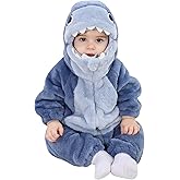 TONWHAR Toddlers Animal Costume Unisex Baby's Warm Halloween Outfits Kids Dress Up Jumpsuits Rompers