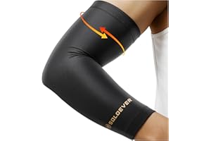SOLOEVER Copper-Infused Elbow Compression Sleeve for Men & Women [Pain Relief & Sports Protection] Elbow Brace for Tendonitis and Tennis Elbow - Elbow Sleeve for Workouts, Sports, Golfers, Arthritis, Bursitis, Weightlifting