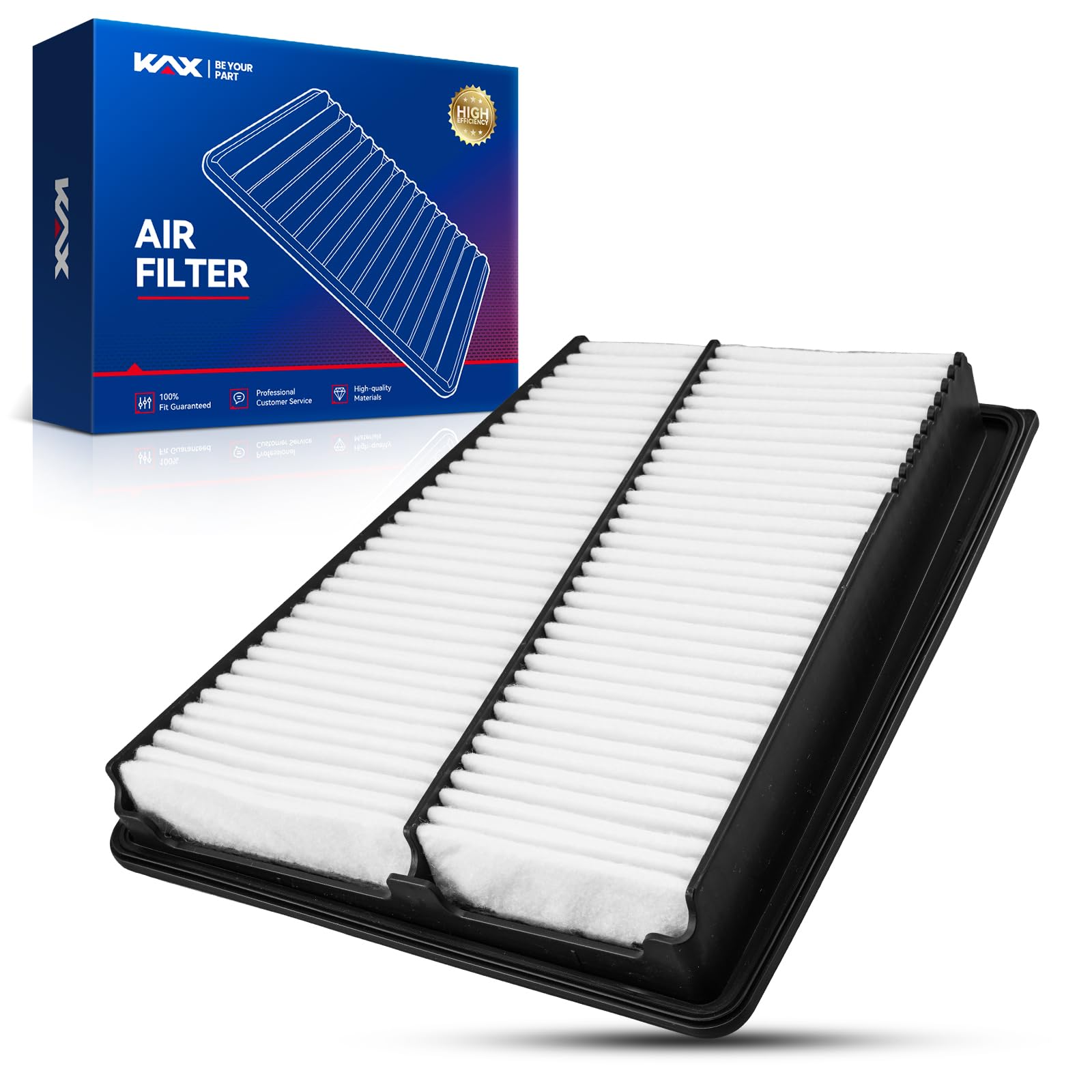 Photo 1 of KAX Engine Air Filter, CA10661 Replacement for Hyundai Genesis 2009-2014, Equus 2011-2016, Kia K900 2015-2017, Advanced Air Filter Media, Increased Acceleration