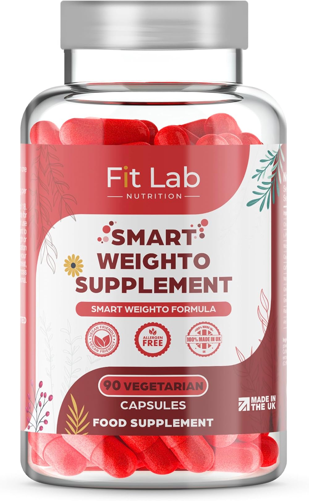 FIT LAB NUTRITION FitLab Weighto Thermogenic Capsules 90 Vegan UK Made