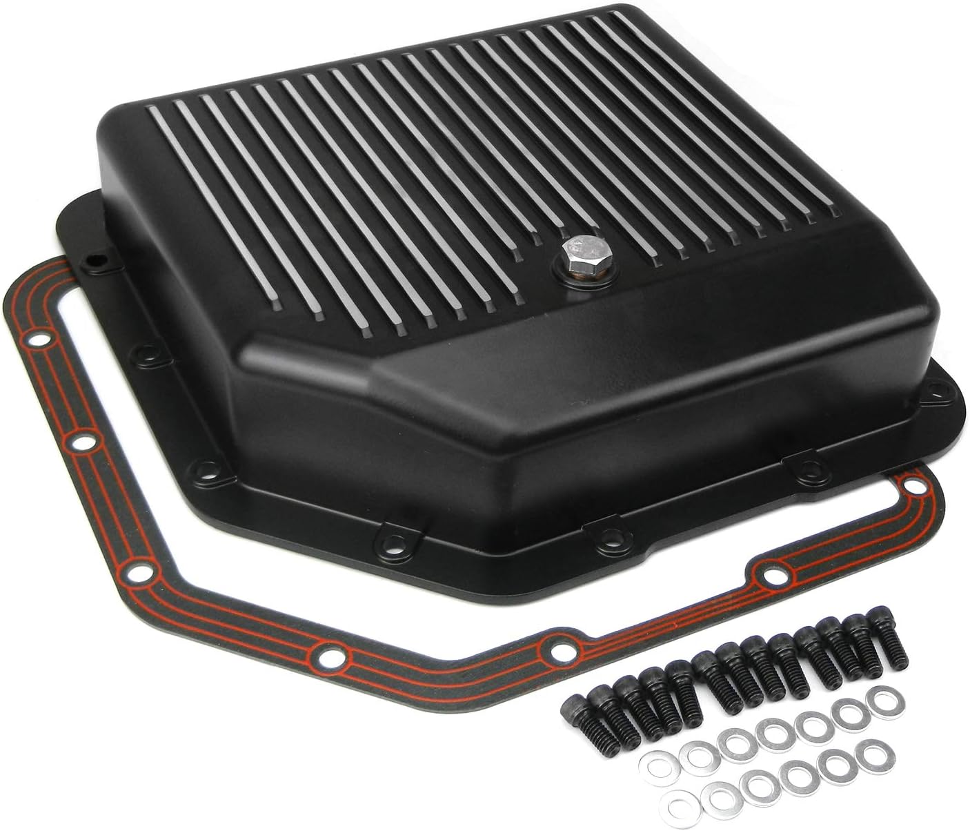 Capacity Extra Black Finned TH350 Turbo GM PCE221.1024 Aluminum Pan Oil