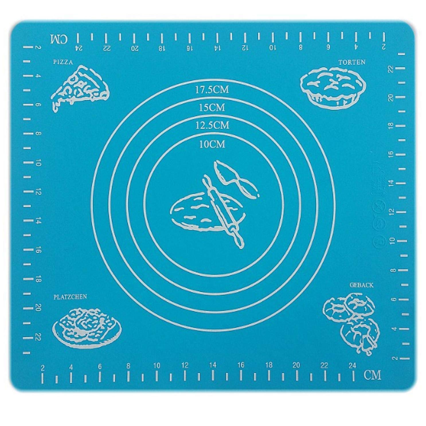 djryj - Alfombrilla Grande de Silicona para repostería con Medidas ...