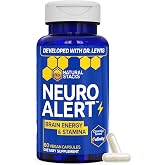 NeuroAlert Paraxanthine 200mg Caffeine Free Energy Supplement, 60 Capsules | With 500mg L-Tyrosine &amp; 100mg L-Theanine - Support for Alertness &amp; Brain Energy - 30 Servings - Natural Stacks