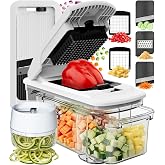 Fullstar XL Vegetable Chopper & Mandoline Slicer – Vegetable, Onion, Potato, Food, Veggie & Fruit Slicer, Dicer & Spiralizer