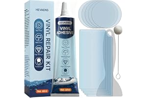 HEVAENS Air Mattress Patch Kit, Waterproof TPU Pool Liner Patch Repair Kit, Inflatable Patch Repair Kit for Air Mattress,PVC Boats,Hot Tubs,Leather Repair,Tents,Swimming Rings and Inflatables 60ml