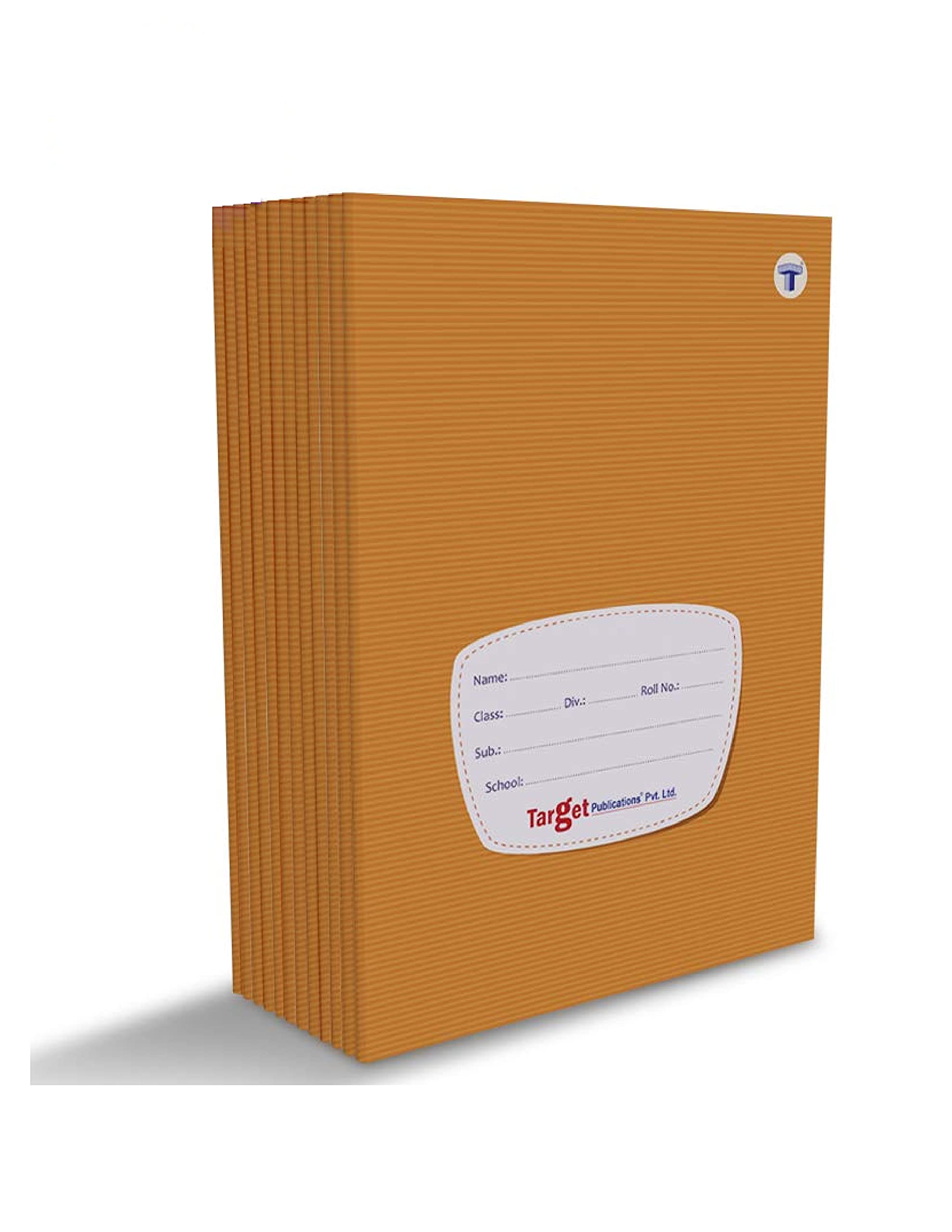 TARGET PUBLICATIONS Medium Square Box Notebooks for Kids | 76 Ruled Pages | Soft Bound Cover | Maths Practice Books | 18 cm x 24 cm Approx | Set of 12 | GSM 58