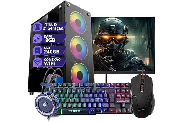 Pc Computador Gamer Completo Intel Core I5 Memoria 8gb Ssd 240gb Monitor 19 Windows 10