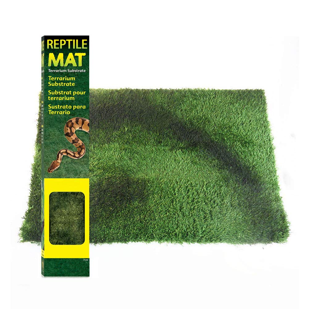 PETSTARCX Reptile Terrarium Bedding Substrate Liner Soft Lawn Landscaping Decorative Mat Amphibious Tortoise Lizard Moisturizing Carpet (S)