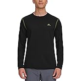 Pioneer Camp Men's Long Sleeve Quick Dry Shirts Athletic T-Shirt Lightweight Breathable Workout Hiking Running Sports Tops