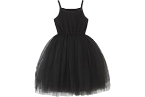 GSVIBK Baby Girls Tutu Dress Sleeveless Toddler Cotton Layered Tutu Dress Infant Tulle Dresses Princess Party Prom Dress