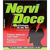 Nervidoce Multivitamin 12 Count Pouches - with Ginkgo Biloba and B Complex