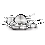 Calphalon Premier Stainless Steel Pots and Pans, 11-Piece Cookware Set