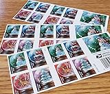 60pcs Snowglobes Postage Stamps*** New 2023 Forever