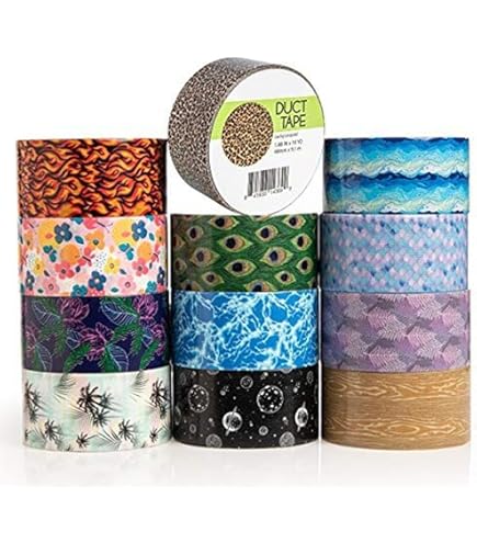 Amazon.com: Duck Brand Zig-Zag Zebra Printed Duct Tape, Black