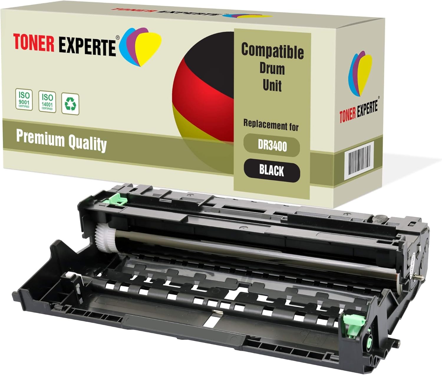 TONER EXPERTE® Compatible with DR3400 (30,000 Pages) Drum Unit for Brother DCP-L5500DN L6600DW HL-L5000D L5100DN L5200DW L5200DWT L6300DW L6300DWT L6400DW L6400DWT MFC-L5700DN L5750DW L6800DW L6900DW