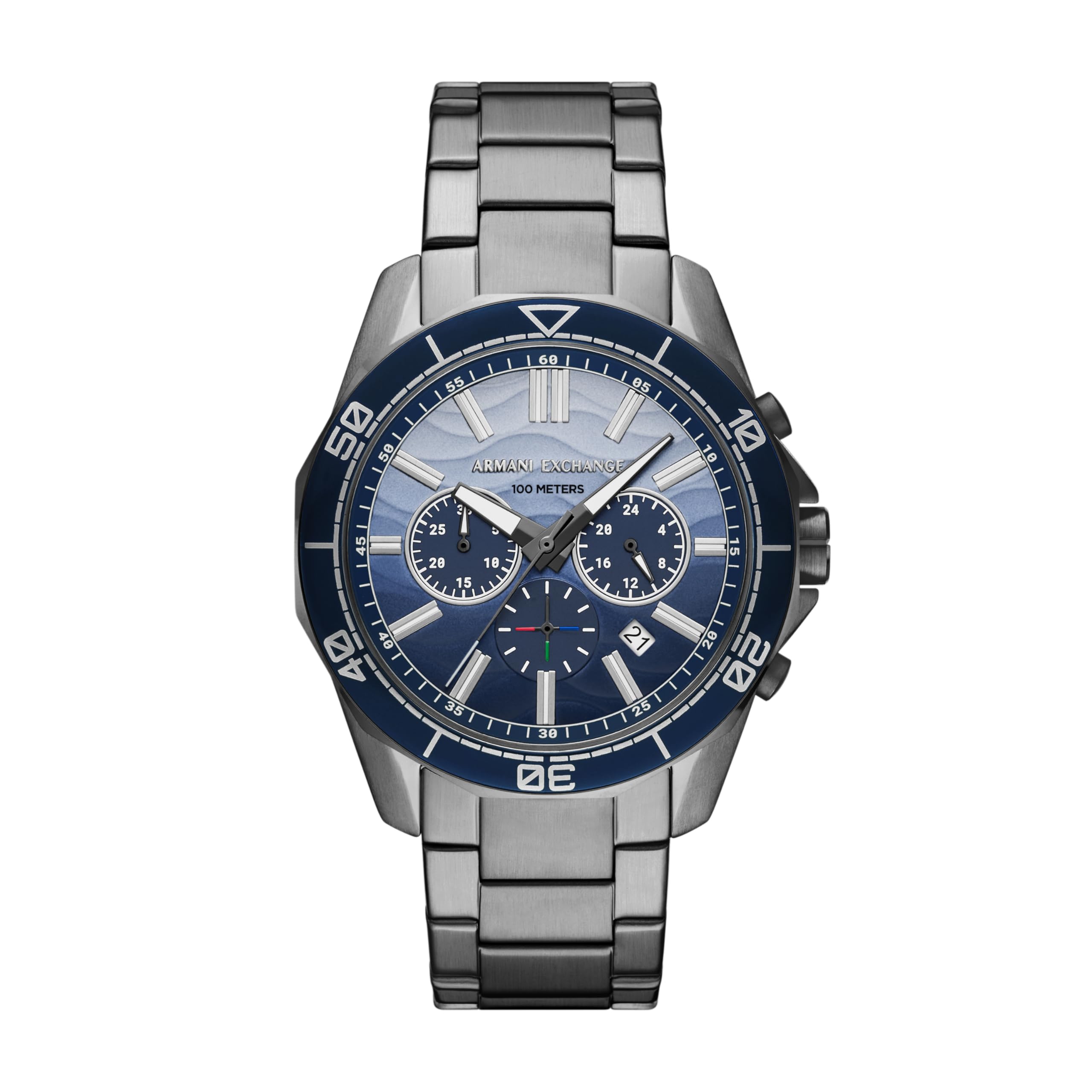 Armani Exchange Men’s Chronograph Gunmetal Stainless Steel Watch (Model: AX1967)
