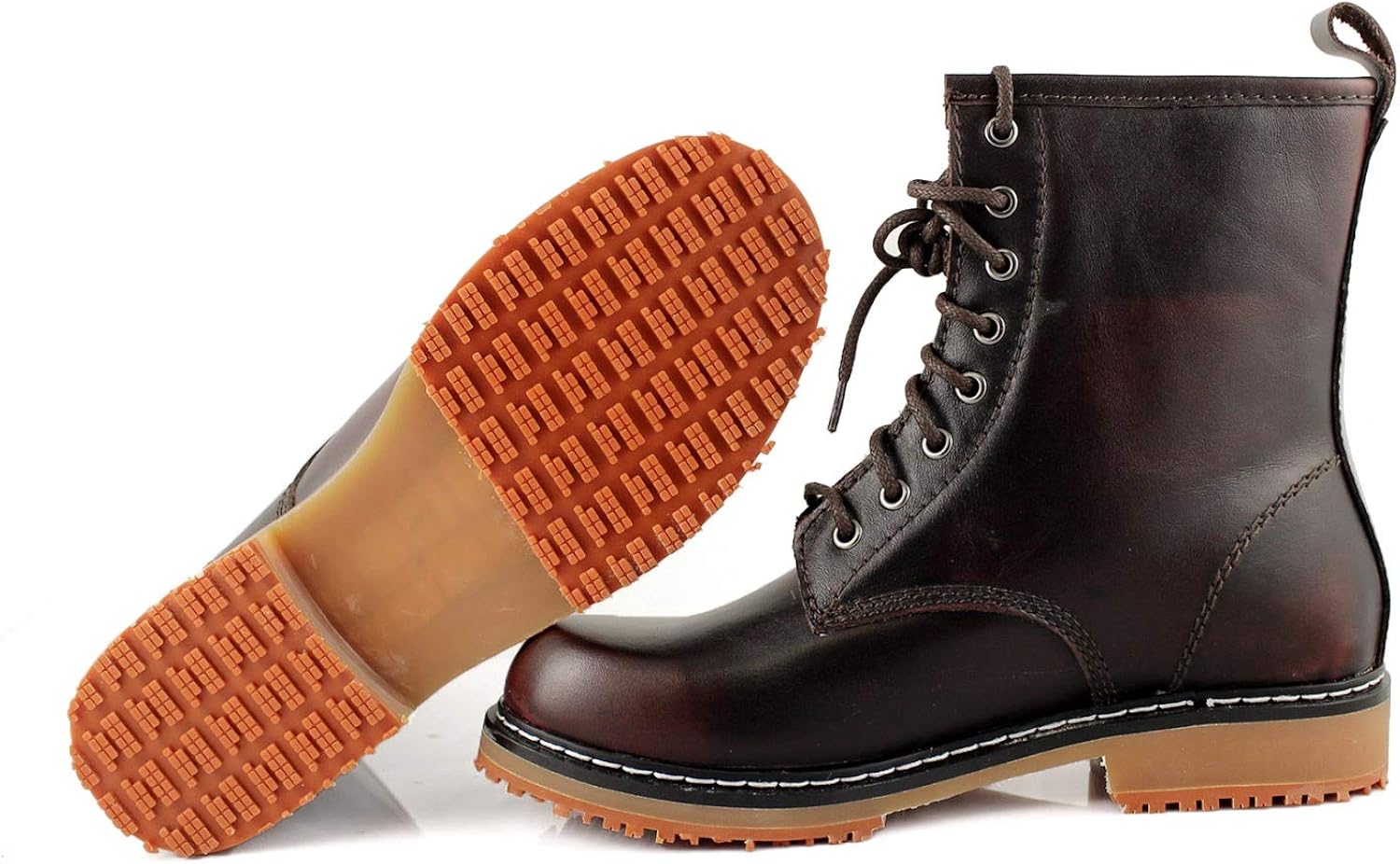 women's slip resistant combat boots