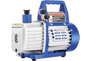 VIVOHOME 110V 1/3 HP 4.5 CFM Single Stage Rotary Vane Air Vacuum Pump with Oil Bottle