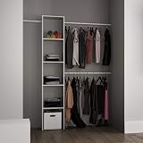 SPACEPRO 4 Door Sliding Wardrobe with Mirror | Modern White Frame view 4
