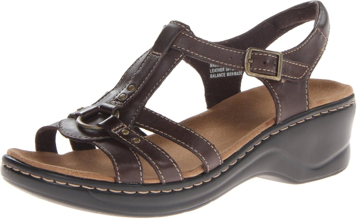 clarks leather upper balance man made