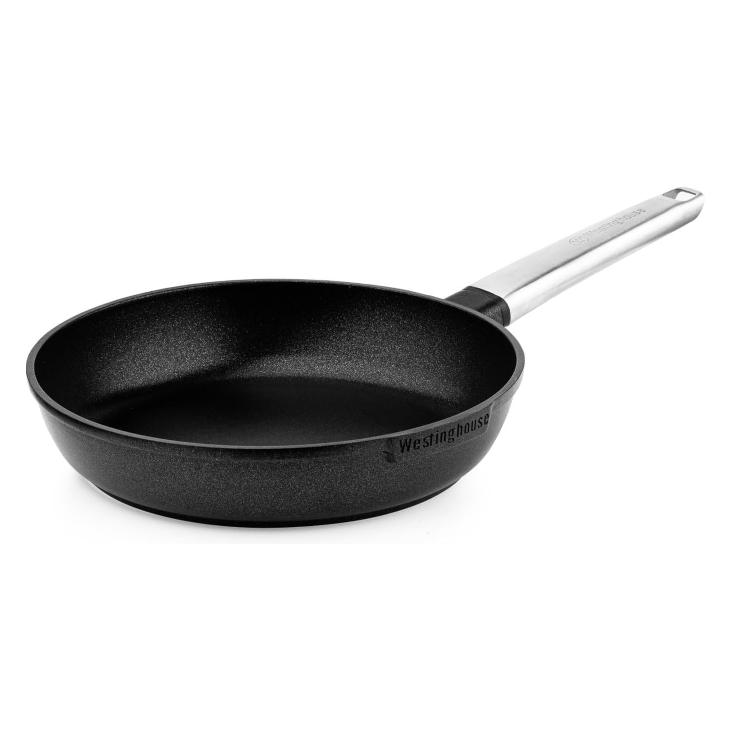 Westinghouse Performance Series Nonstick Frying Pan - 28cm Induction Hob Frying Pan - Lightweight Cast Aluminium - Cooking Pans for All Stove Types & Oven Proof - Stainless Steel Handle - Black