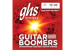GHS Strings GBL Guitar Boomers, Nickel-Plated Electric Guitar Strings, Light (.010-.046)