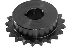CHR PRECISION IN DETAIL CHR #40 Roller Chain Sprocket, 15 Tooth, 1" Finished Bore, B-Hub Carbon Steel Industrial Sprocket for ANSI 40 Chains, Power Transmission, Conveyor, Agricultural and Manufacturing Equipment